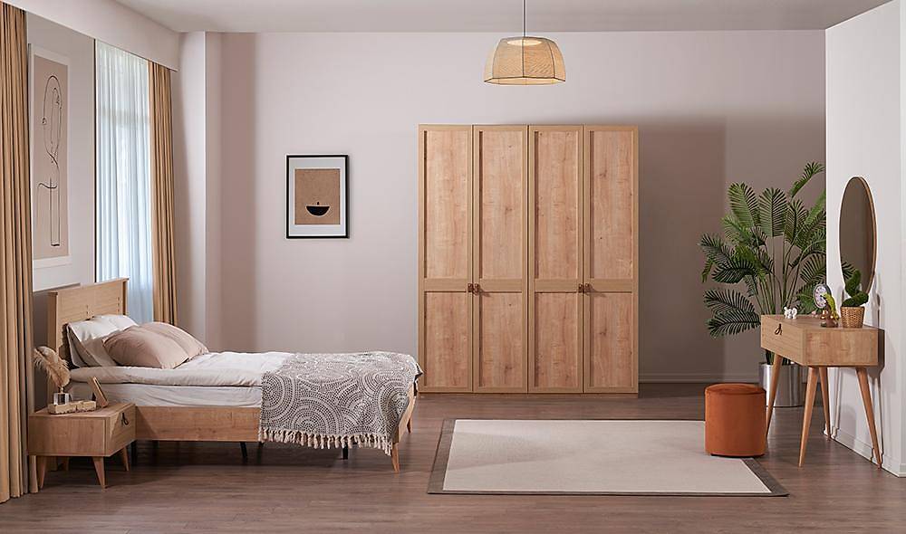Trio Bedroom - Walnut