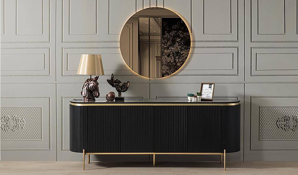 Mood Black Gold Dining Room