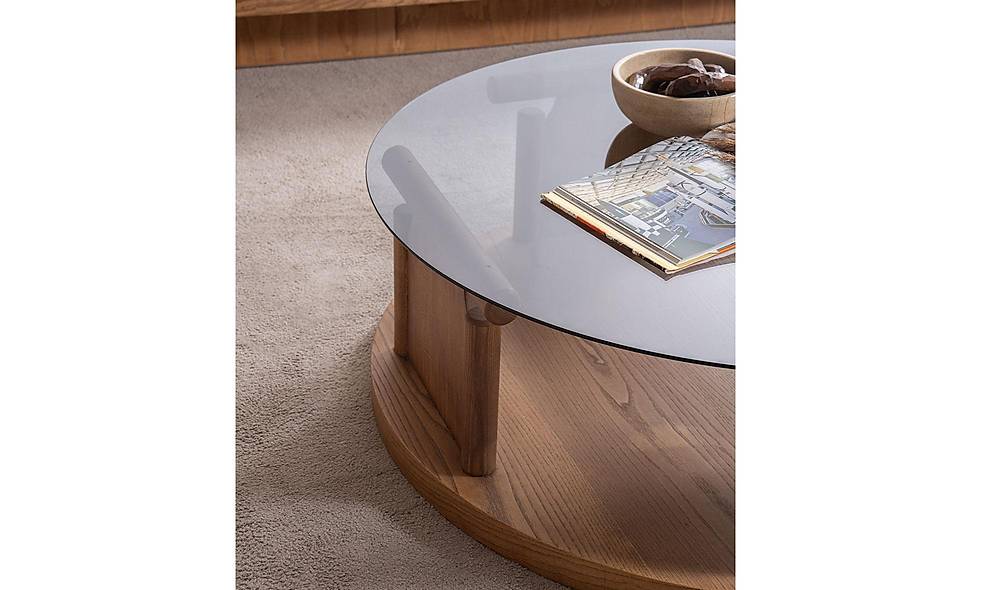 Bitez Coffee Table - Round  - Oak
