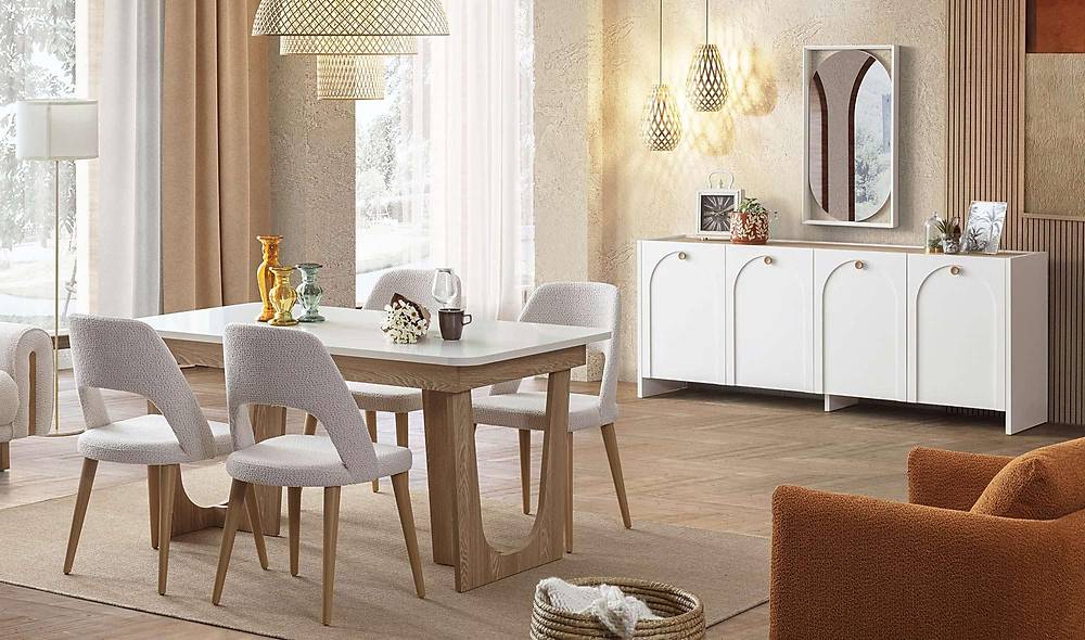 Lenora Wedding Set - White