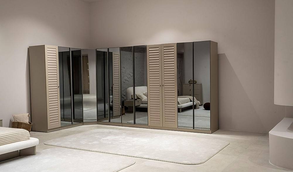 Latte Wardrobe - Corner Wardrobe