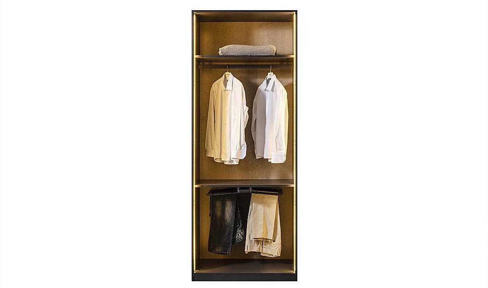 Suare Anthracite Corner Wardrobe