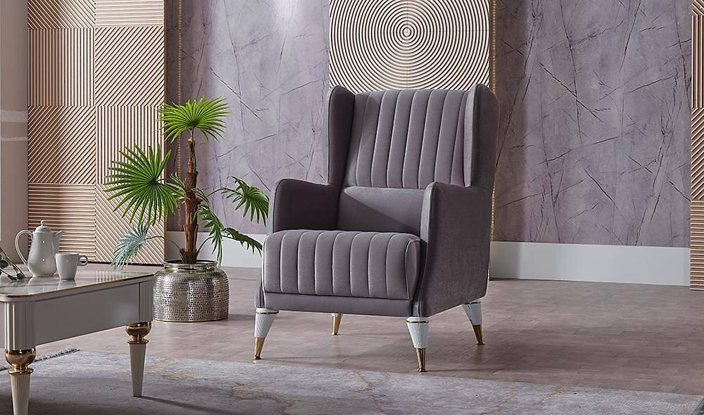 Hasır Sofa Set with Metal Design