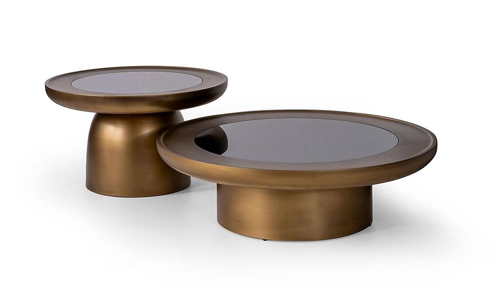 Dyno Coffee Table Set - Brass