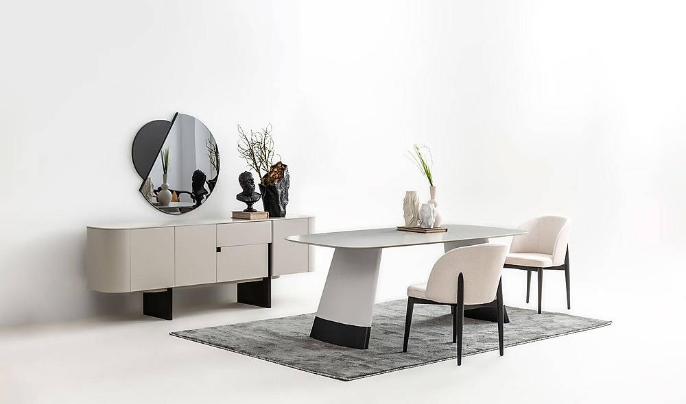 Penora Dining Room - Gray - Black