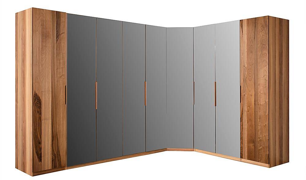 Mood Walnut Corner Wardrobe