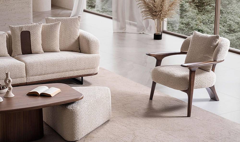 Velovis Sofa Set - Cream