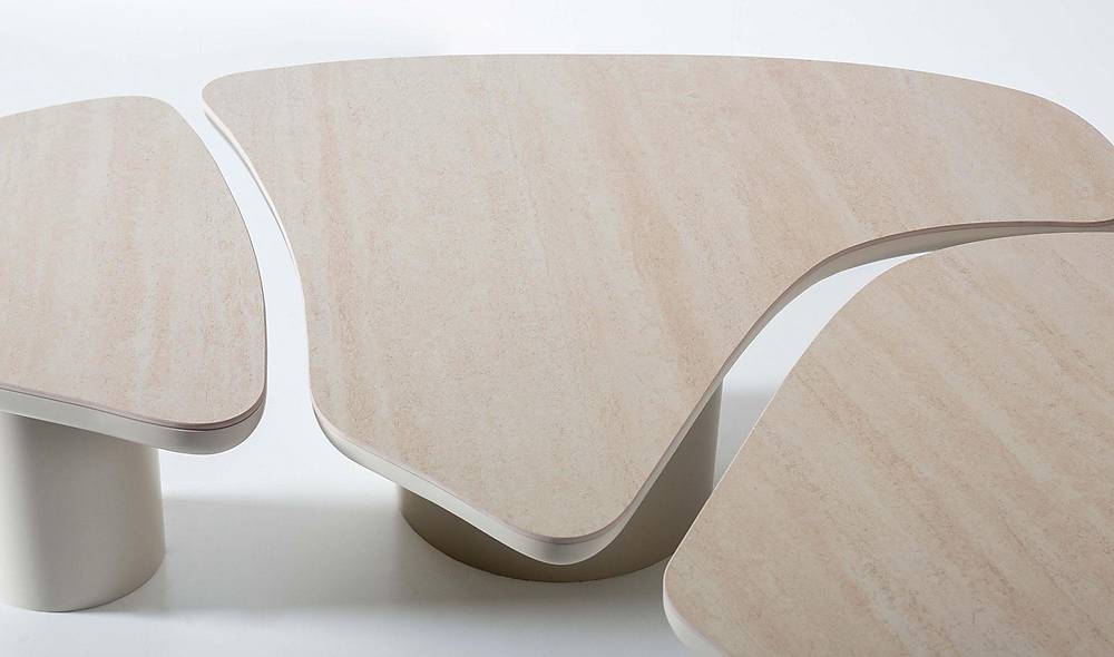 Tigra Porcelain Coffee Table - Cream
