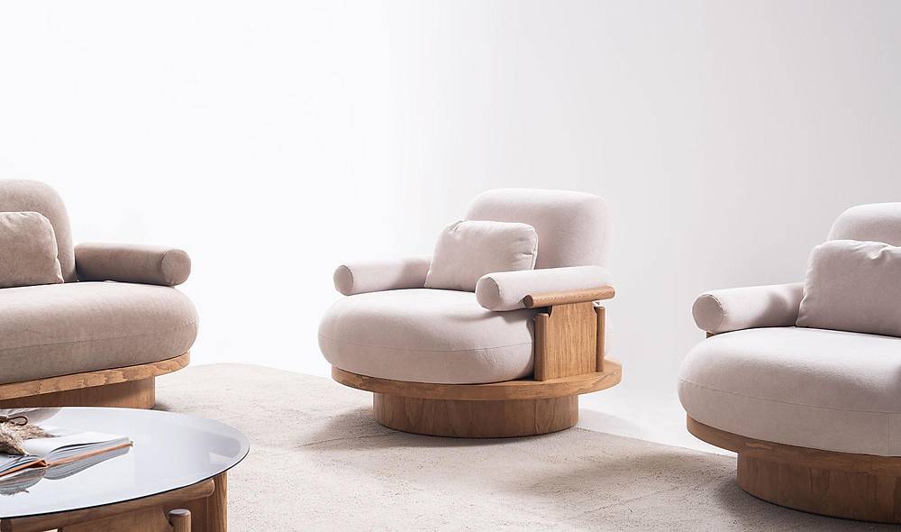 Bitez Sofa Set - Oak