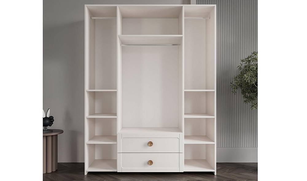 Poyraz Wardrobe - 4 Door