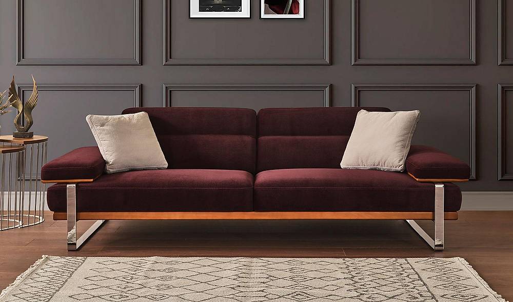 Aydam Sofa Set - Burgundy