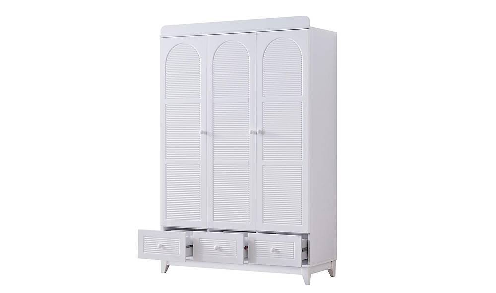 Tilda 3 Door Wardrobe - White