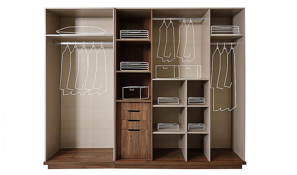 Seatle 6 Door Wardrobe