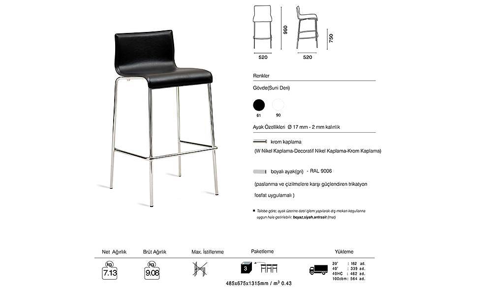 Icon - Bdk Bar Chair 2 Piece