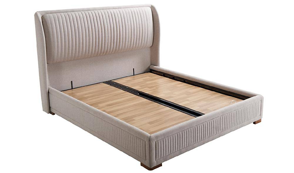 Luna Mokka Base + Headboard + Bed
