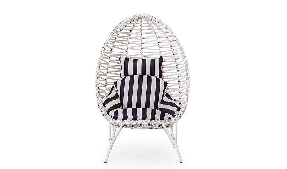 Holiday Single Garden Sofa - White