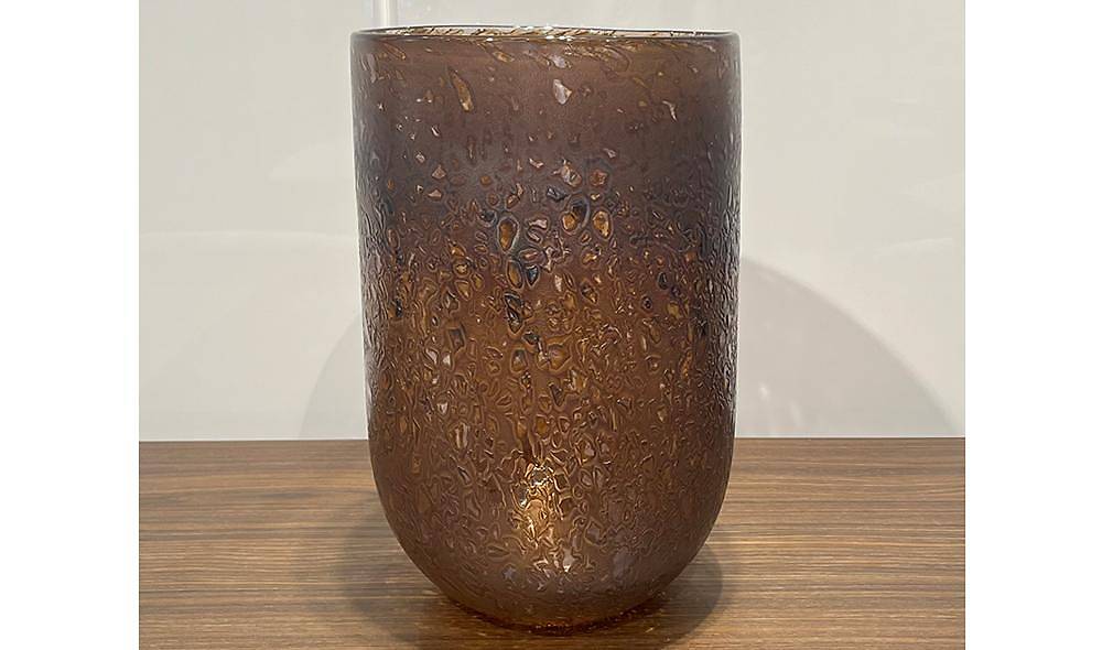 Brown Glass Vase - 20x36 cm