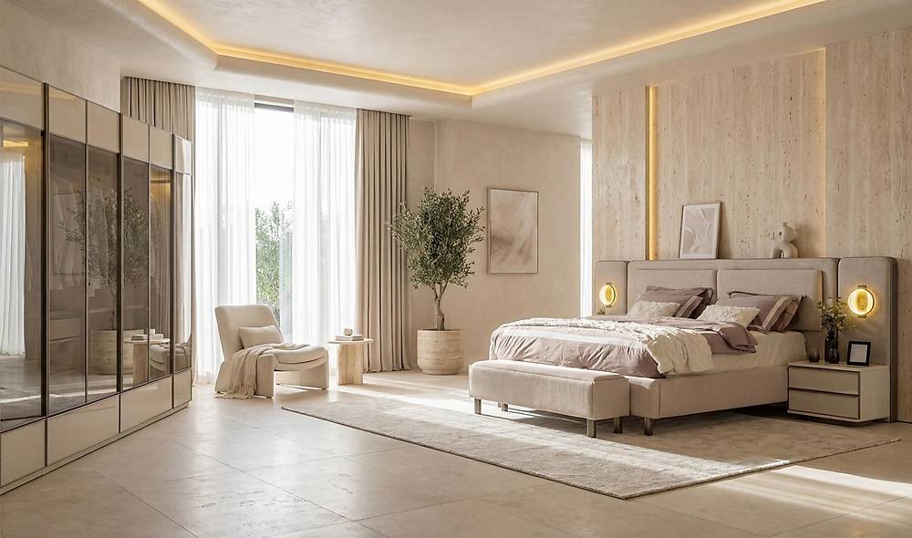 Sunny Base Bedroom - Glass Bell Lid