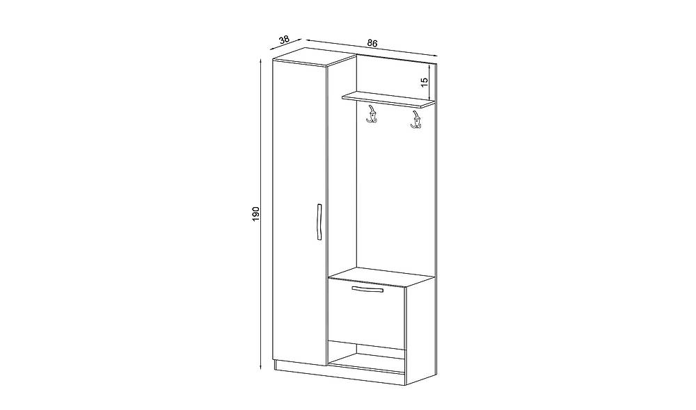 �ndra Coat Rack - White