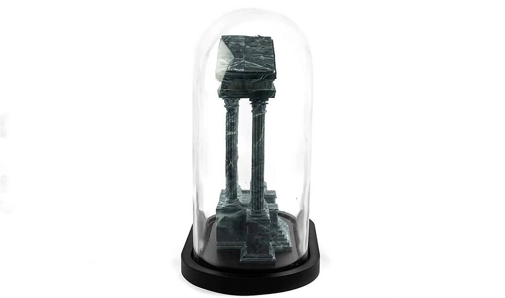 Ancient City Green Glass Bell