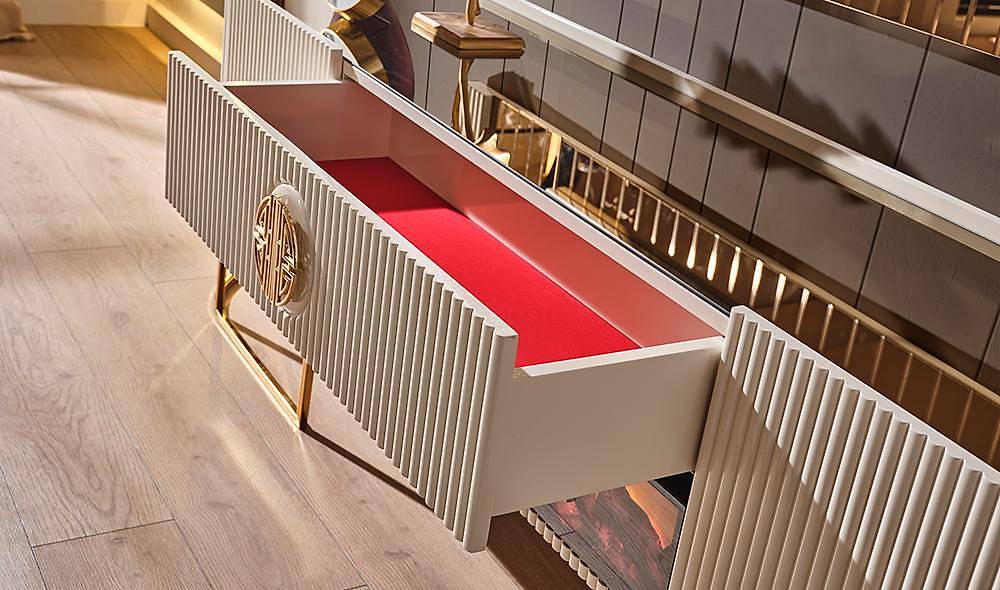 Crown Tv Unit - Cream