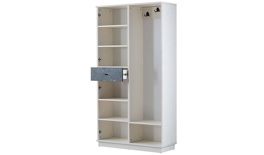 Craft Coat Rack - 3 Door - White