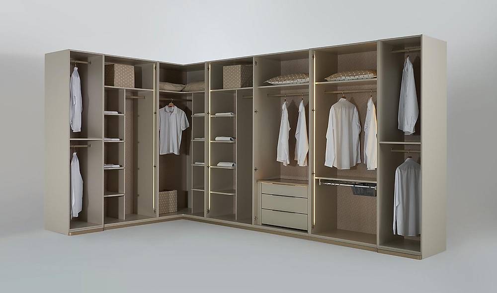 Bianco Wardeobe - Corner Wardrobe