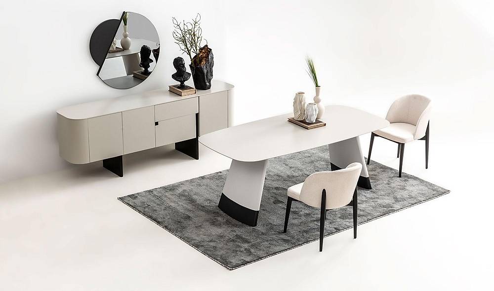 Penora Dining Room - Gray - Black