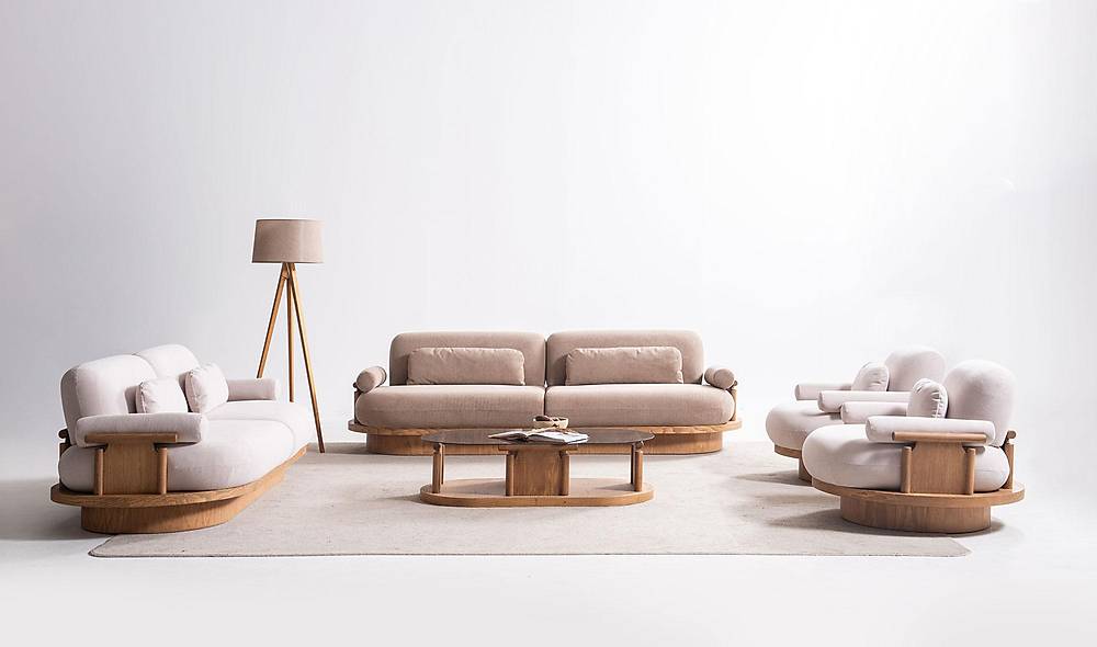 Bitez Sofa Set - Oak