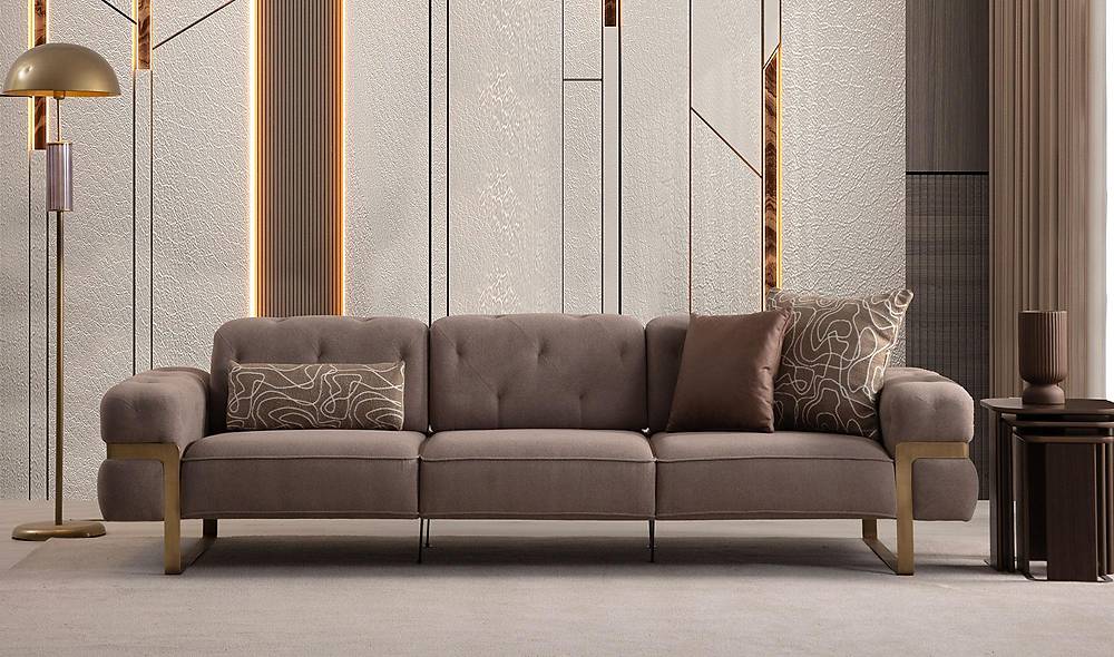 Almoda Sofa Set - Brown