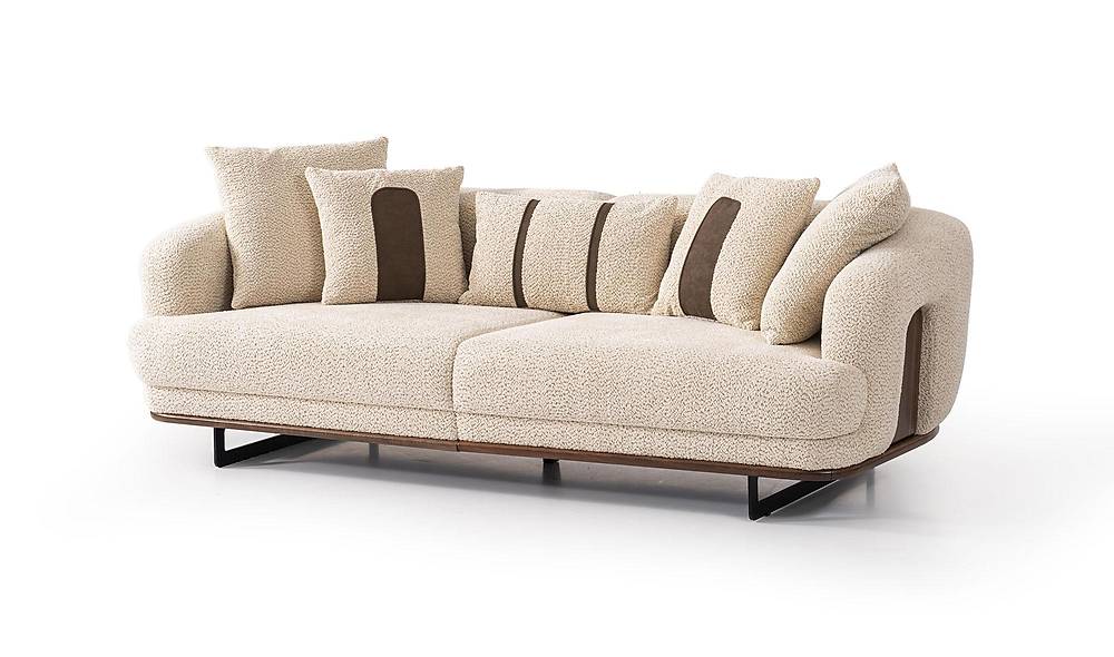 Velovis Sofa Set - Cream