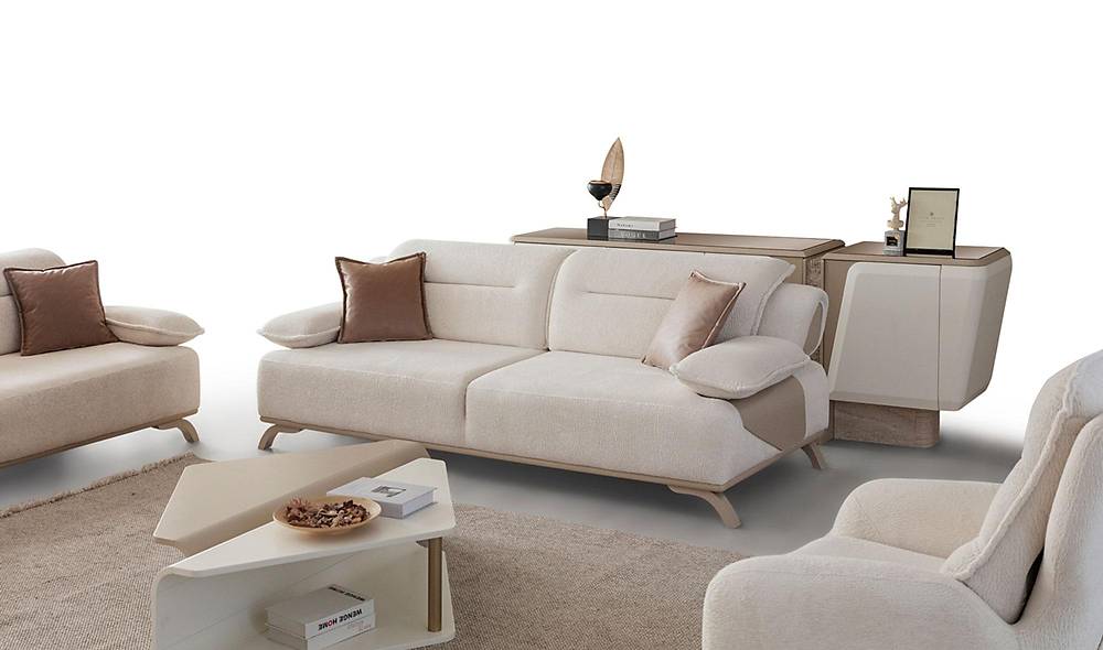 Naples Sofa Set - Wooden Leg