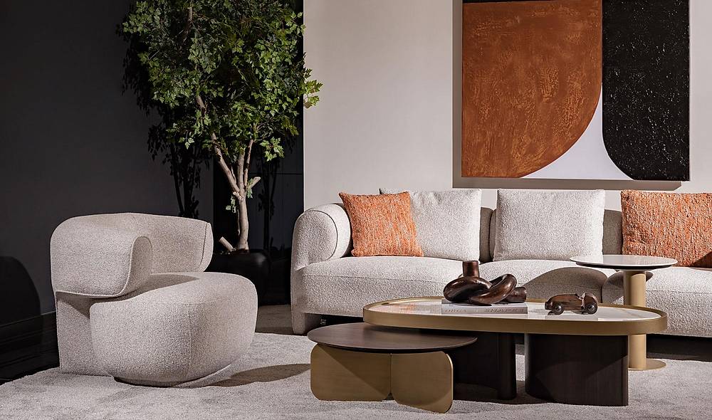 Camelia New Sofa Set - Natural