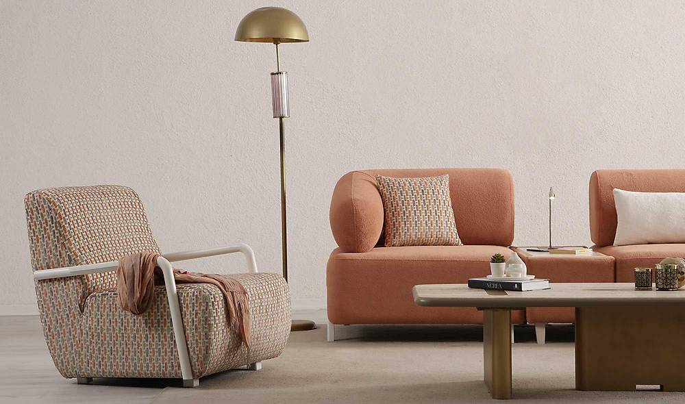 Ramona Corner Set - Salmon