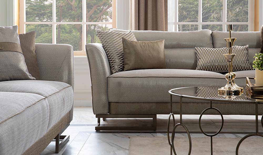 Visage Living Room Set Gray