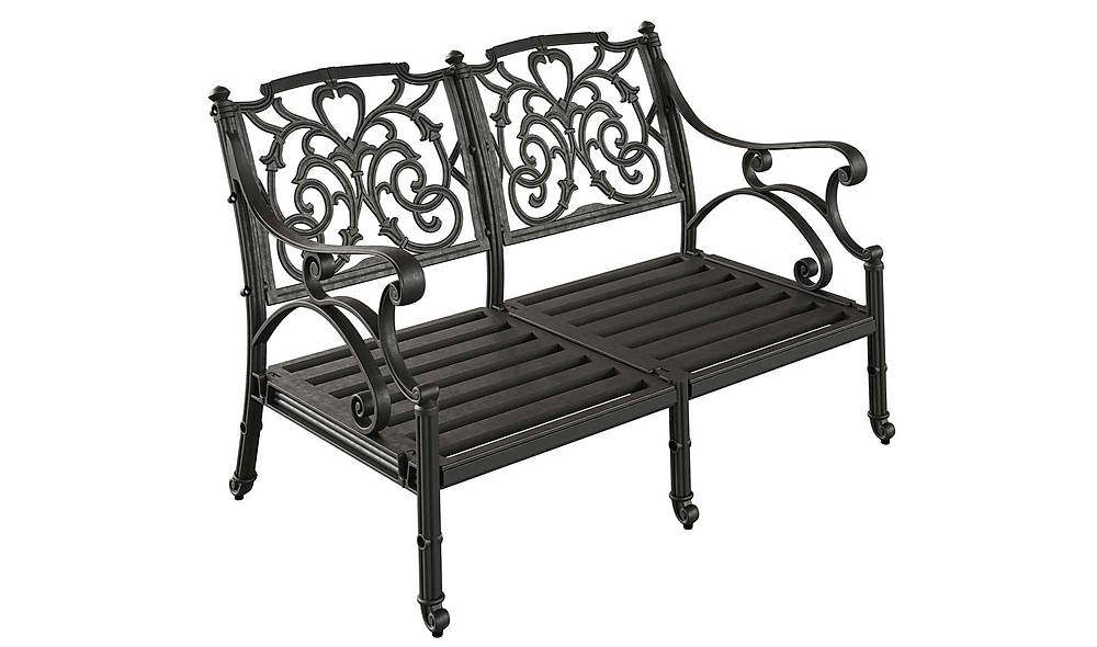 Melani Double Garden Sofa - Black