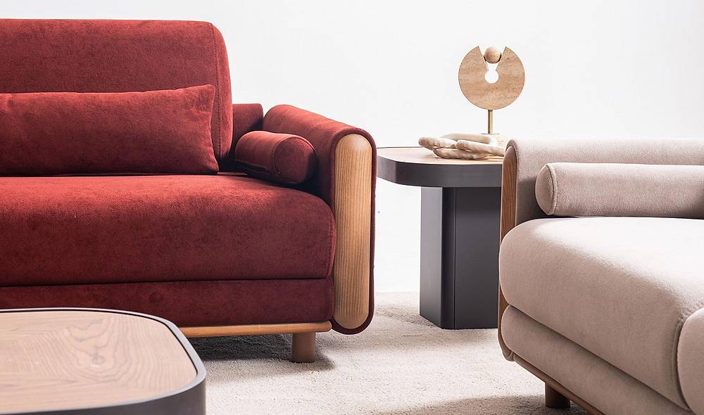 George Sofa Set - Oak