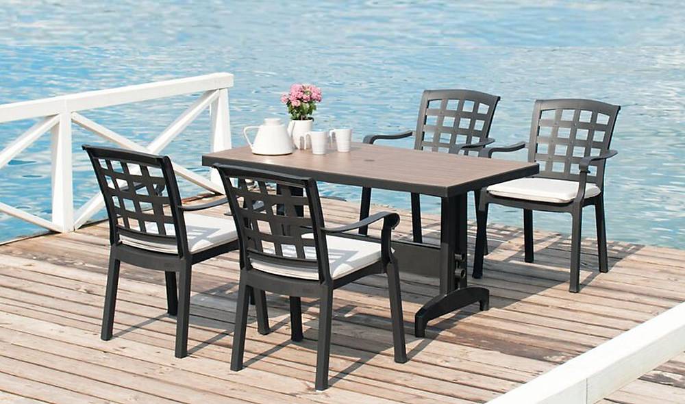 Pasha Plastic Chair 4 Piece