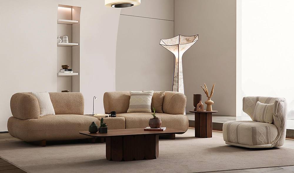 Brown Sofa Set - Premium