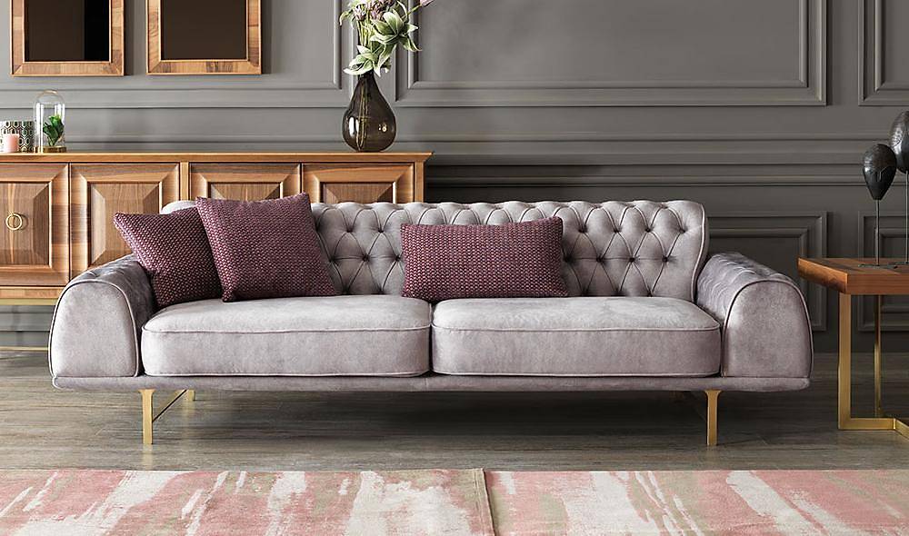 Lusso Gold Living Room Set
