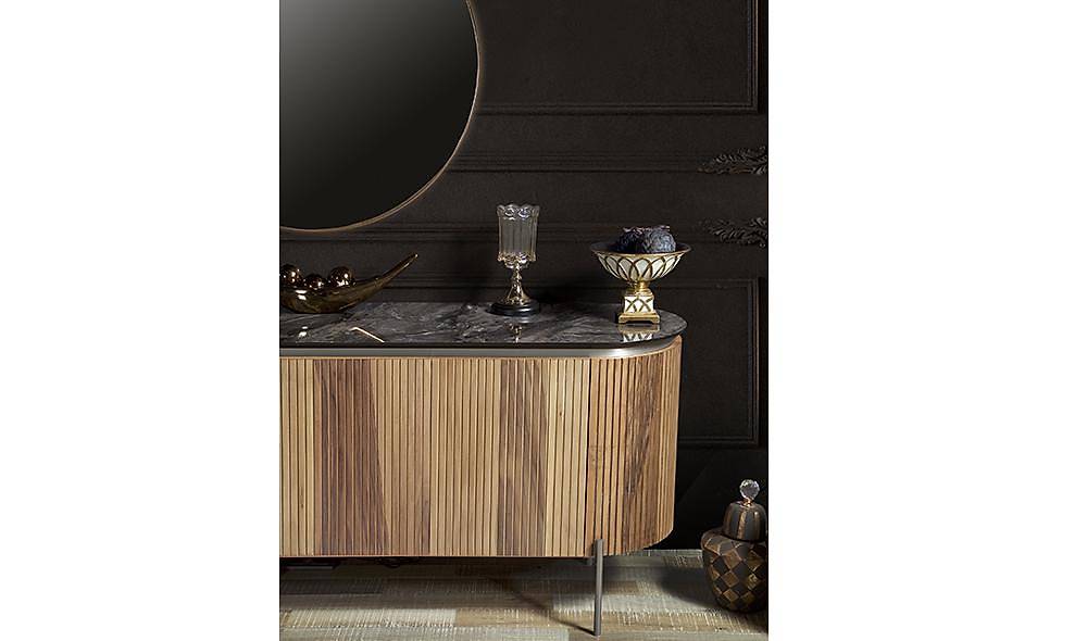Mood Walnut Silver Dining Room
