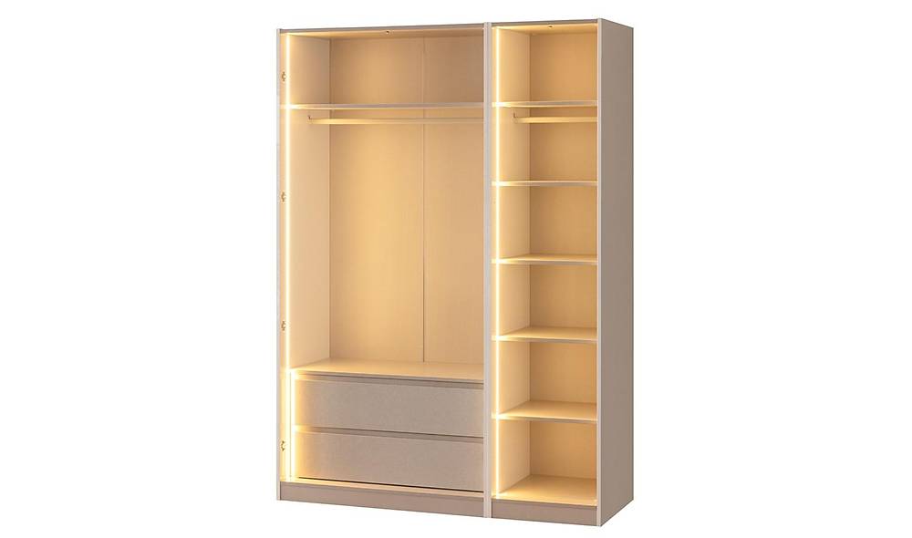 Merry 3 Door Wardrobe - Drawers