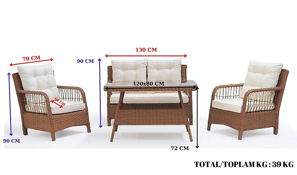 Kuşadası Garden Sofa Set