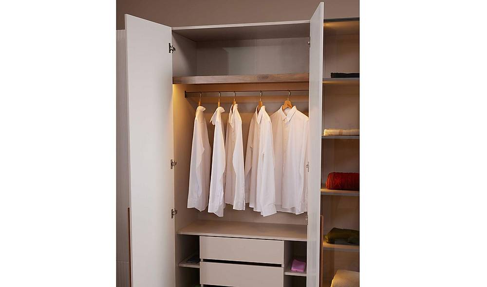 Fox Bedroom with Base - Corner Wardrobe