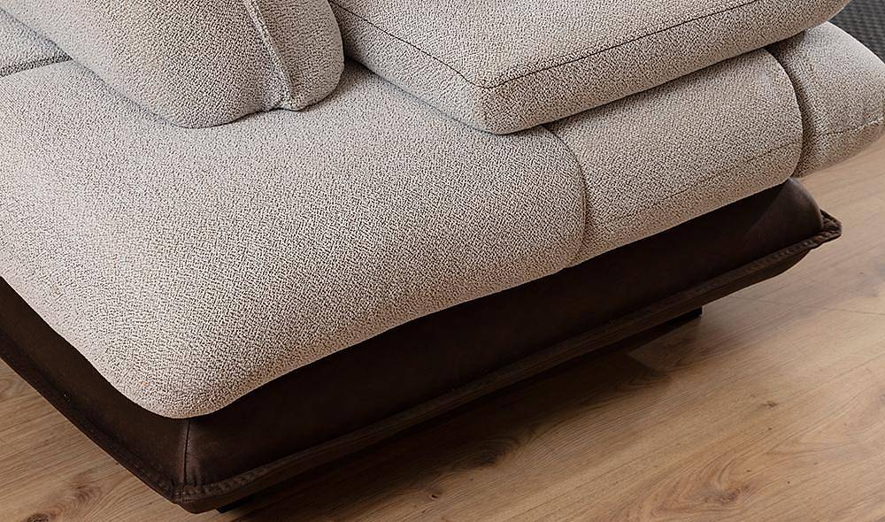 Modena Sofa Set - Cream Brown
