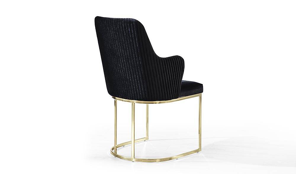 Cavalli Luxury Chair 6 Piece - Black