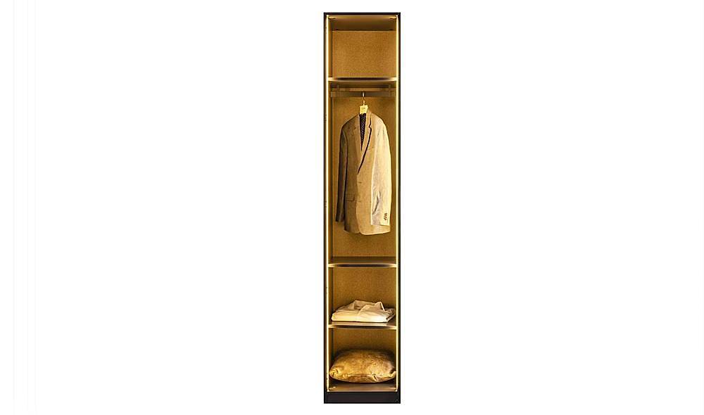 Suare Anthracite Corner Wardrobe