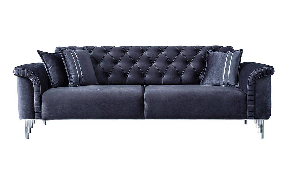 Paula Silver Sofa