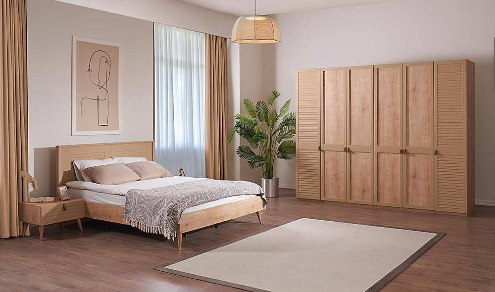 Trio Bedroom - Walnut