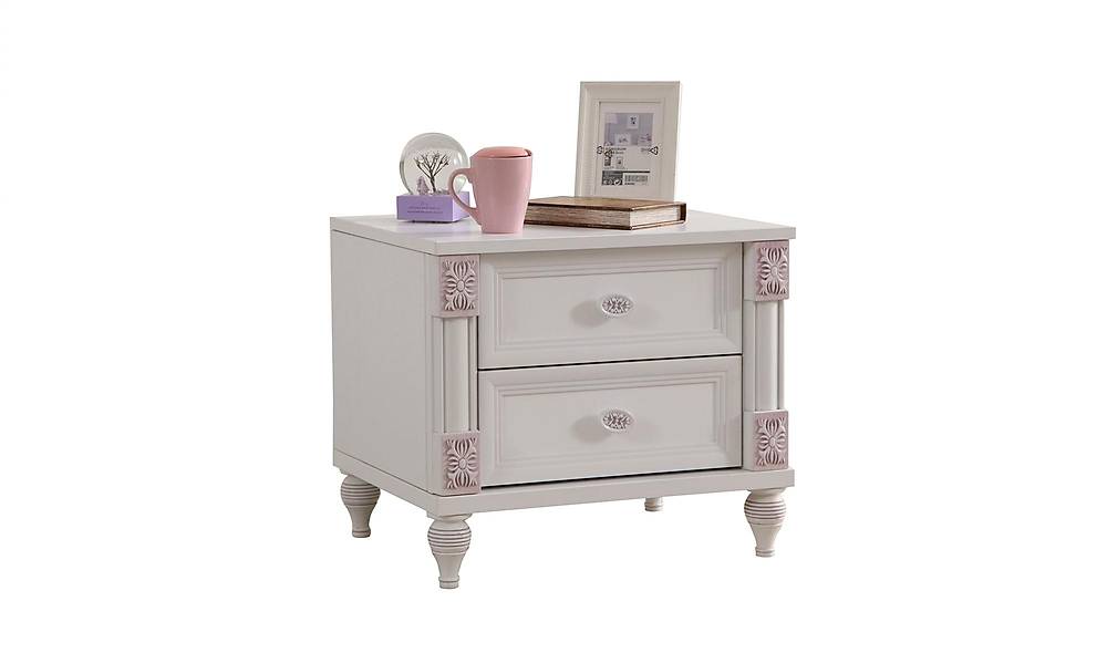 White Romantic Bedstead and Headboard